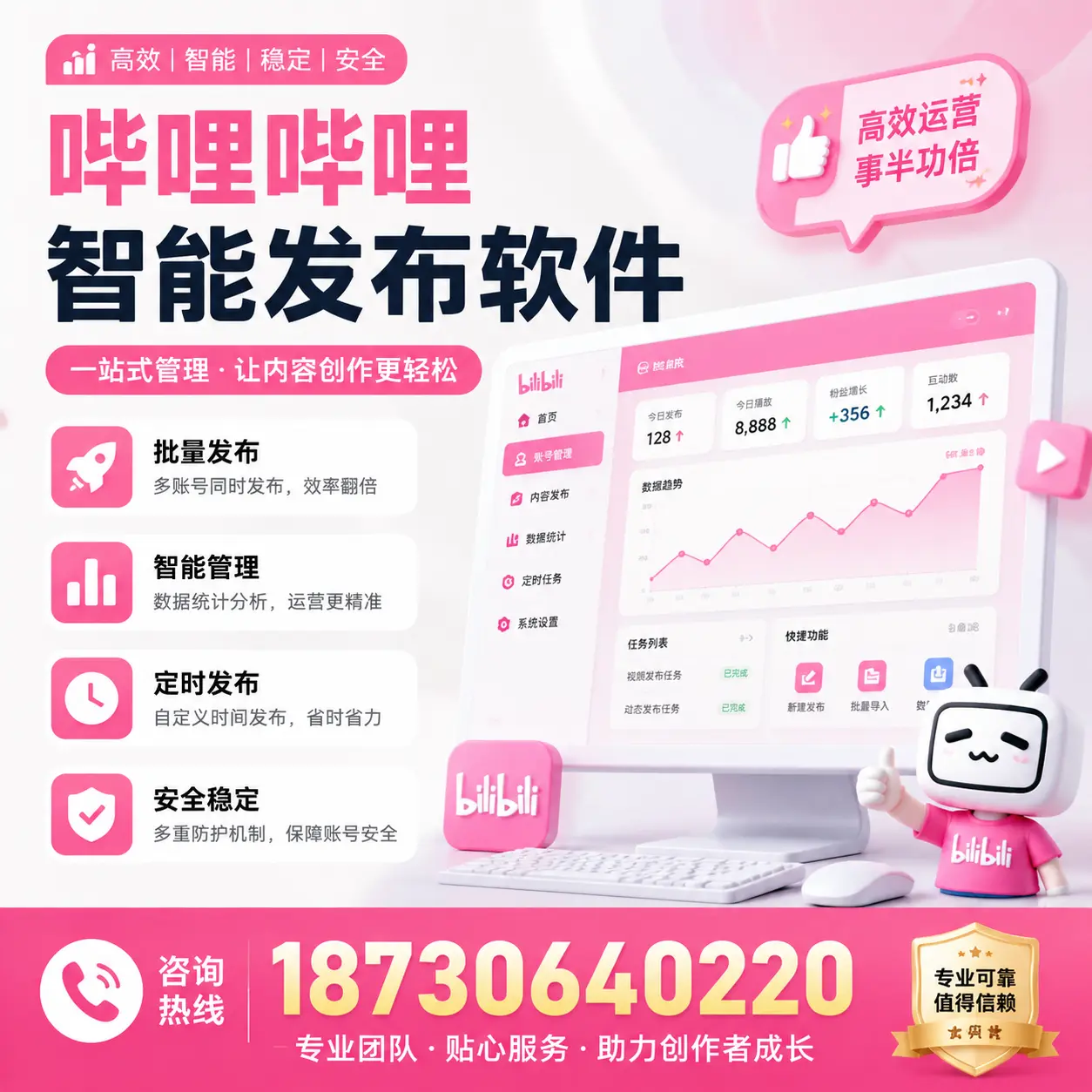 如何评估哔哩哔哩智能发布软件的ROI?文山 企业必读